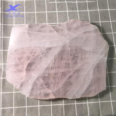 China Hot Selling Europe Rose Quartz Large Trays With Natural Edge for sale