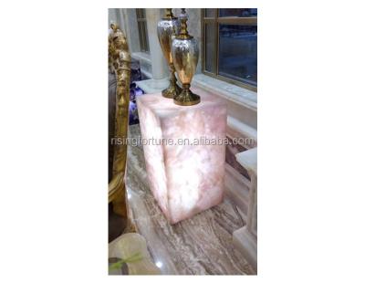 China Antique Rose Quartz Floor Lamp Shade Holder for sale