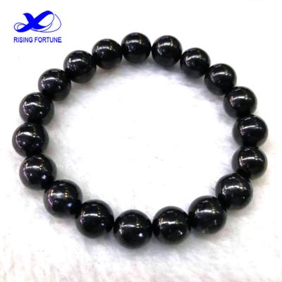 China Genuine Europe Shungite Bead Bracelet Guaranteed Authentic Russian Highest Quality Natural Karelia Healing Stone for sale