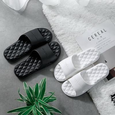 China New Trend Women's Summer Fashion Women's INS Soft Non-slip EVA Bath Slides Slipper Couples Indoor Home Bathroom for sale