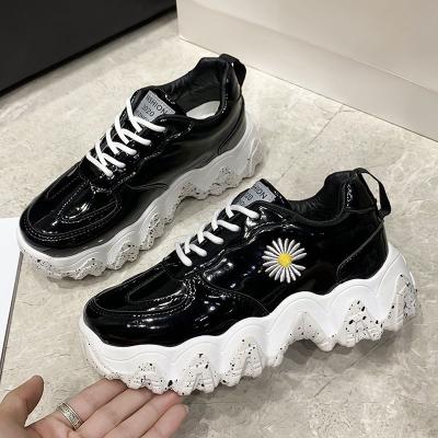 China Popular Platform Chunky Shoes High Wedge Sneakers New Fashion Trend Women Casual Shoes For Women Shoes for sale