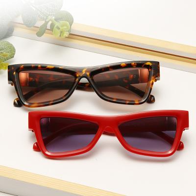 China Luxury Cat Eye Shades LadiesTransparent Sunglasses Designer Authentic Eyewear Wholesale Designer Cat Eye Trendy Small Frame Cute for sale