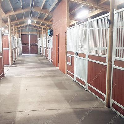 China Equestrian Modern Horse Stable Modular Portable Horse Barns Metal Horse Stalls For Sale for sale