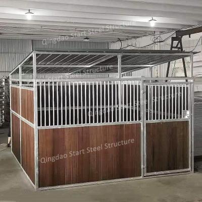 China Portable Bamboo Horse Stall Design Trusses Sliding Door Stable Fronts for sale