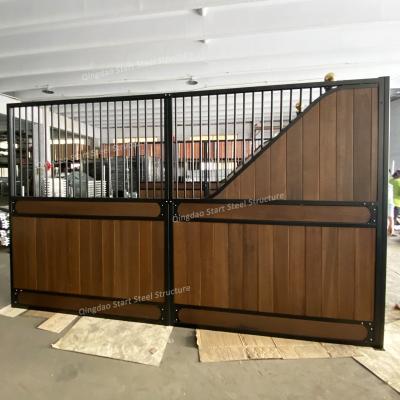 China Rears Equine Barn Horse Product Horse Stalls Wooden Horse Equipment Stable Side Panels for sale