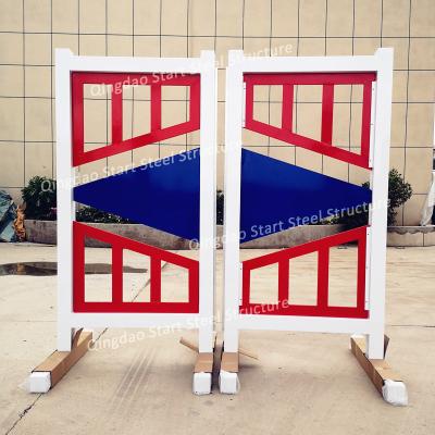 China Aluminum; Wood ; Plastic; Solid PVC Customized Design Show Jump Wings Equestrian Horse Equipment Jumps for sale