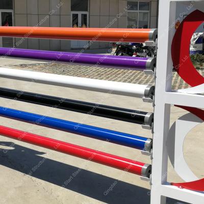 China Easily Moving Square Aluminum Round And Hex Show Jump Pole for sale