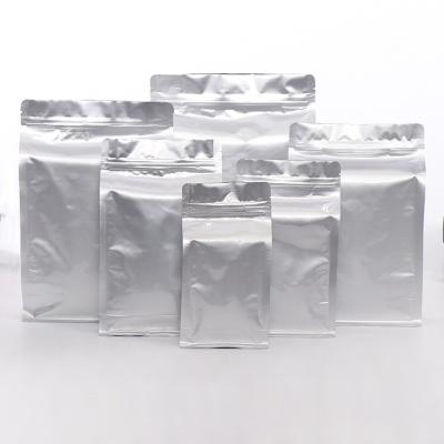 China Custom Moisture Proof Side Pouch Bag Packaging Aluminum Foil Gusset Resealable Smell Proof Bags Foil Pouch Bag Flat for sale