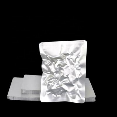 China Customized Aluminum Foil Vacuum Sealer Food Bag Food Packaging Pouch AL Food Storage Moisture Proof Silver Bags for sale