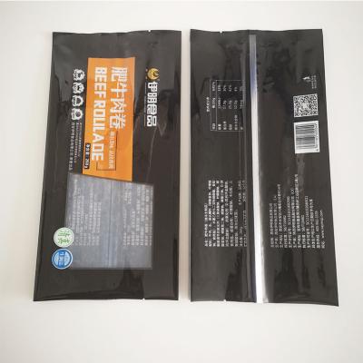 China Moisture Proof Hot Seal Jerky Packaging Bags Plastic Bag Custom PE Bag Use Food Grade Low Density Polyethylene Three Side Sealed Material for sale