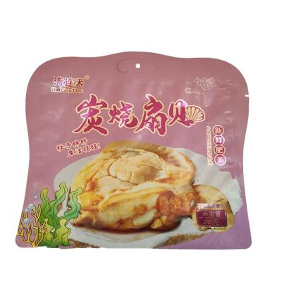 China Reusable Special Shaped Barrier Bag Precooked Seafood Scallop Storage Aluminum Foil Packaging Pouch for sale