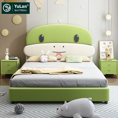 China Other Modern Cute Cartoon Bed Queen Size Luxury Leather Cartoon Snake Solid Wooden Bed Te koop