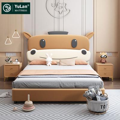 Китай Other Modern Luxury Cartoon Bed Design Frame Leather Horse Solid Wood Cute Bed продается