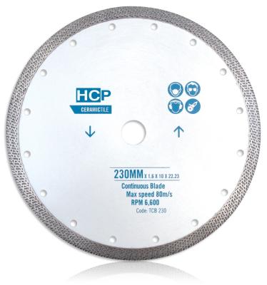 China HCP turbo diamond sharp hot pressed sintered circular saw cutting diamond blade dry or wet disc for ceramic tile TCB 105 for sale