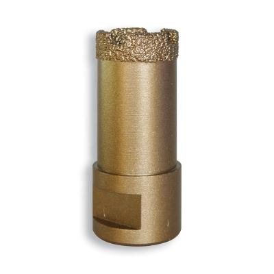 China Ceramic Masonry Drilling HCP Vacuum Diamond Drill Bit Diamond Welded Core Bit Hole Saw For Ceramic Tile Marble Stone Brick Porcelain Fiberboard VBCB 25 for sale