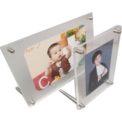 China Home Decoration Factory Direct Sales Clear Plastic Acrylic Photo Frames 5' for sale