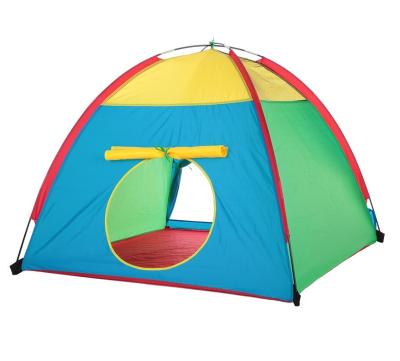 China Easy Foldable Kids Play Tents Polyester Toy Tents Indoor Outdoor Play Tents High Quality Eco-friendly For Kids 48x48x42inch for sale