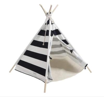 China Sustainable Pet Teepee Tent For Dogs Puppy Beds Dog Tents Portable Pet Rooms Tent In Linea Pet for sale