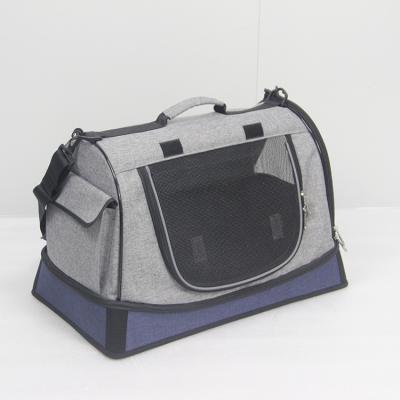 China Sustainable Collapsible Soft-sided Approved Pet Travel Carrier Bag Airline Dog Carrier With Mesh Window for sale