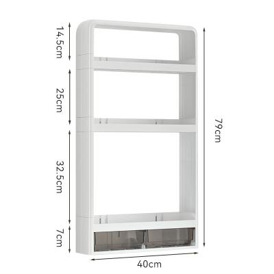 China Sustainable Mountable Rotate Hanging Organizer Corner Shelf Storage Holders Rack Kitchen Shelves Display Racks for sale