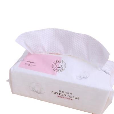 China Extra Thick Dry Disposable Face Towel Hypoallergenic 100% Natural Cotton Fabric For Sensitive Skin for sale