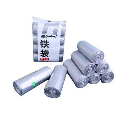 China Wholesale High Quality PE 120 Pieces Silver Printed PE Plastic Garbage Bag for sale