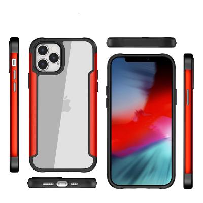 China Shockproof For iPhone 13 12 11 13 Pro Max Frame Metal Armor Phone Case XR Xs 12 Mini 7 8 Plus Se 3 Shockproof Full Camera Protect Cover for sale