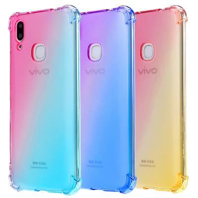 China Shockproof With Airbags Gradient Aiti Shockproof Soft TPU Phone Case For VIVO X.21 X23 S1 V15 S5 U3 Y19 for sale