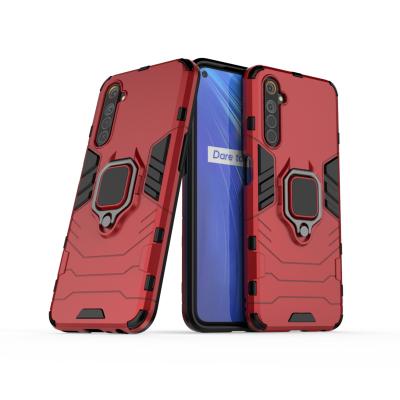 China Ring Stand Phone Case For OPPO Realme X50 5 6 X2 pro Realme XT C2 3 A5 A9 2020 A91 A8 A31 A1K A3S A7 A11X A39 shockproof hybrid shockproof for sale