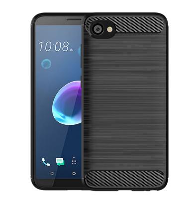 China Brushed Texture For HTC Desire 12 Plus Soft Protective Carbon Fiber Hybrid Silicone TPU Cell Phone Case Cover Life/OneX2/U11 Eyes/Exodus1 /U11 for sale