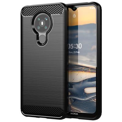 China Brushed Texture For NOKIA 1Plus 2 3XAC 4 5 6 7 8 9 PLUS Sirocco 5.3 6.1 Cover Soft Silicone TPU Carbon Fiber Texture Bumper Case Shockproof for sale