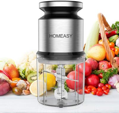 China 300 Mini Chopper Stainless Steel Household Baby Food Hand Chopper 3wheel Chopper Machine Electric Vegetable Mini Household Food Processor for sale