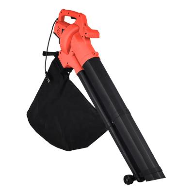 China Square Off Round Axle To Stop Nylon Blade From Melting VERTAK 3000W Electric Garden Leaves Collector Waterproof Backpack Leaf Blower Vacuum With Wheel for sale