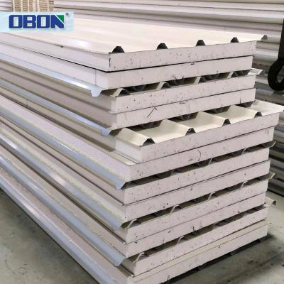 China OBON 0.5mm Traditional Low Cost Steel Exterior EPS Roofing Materials Sandwich Panel , Sandwich Panel Roofing Sandwich for sale