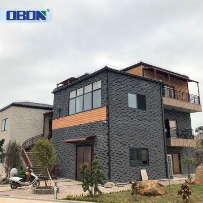 China Xiamen OBON Light Cement Prefab Turnkey House With Steel Structure for sale