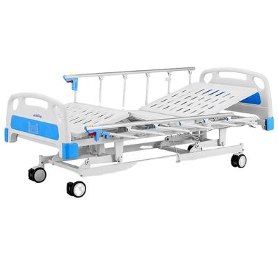 China ABS Five Function Electric Hospital Bed Queen Size Hospital Bed Electric Triple Function Hospital Bed for sale