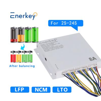 China Enerkey 2-24s 8a Active Equalizer Balancer For Li-ion/Lifepo4/Lto Battery Cell Balancing for sale