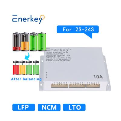 China Enerkey EK-24S10EB Smart Active Balancer 10A 24S LCD Lead Acid Battery Equalizer 24/36/48v/96v for sale