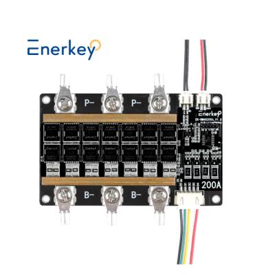 China Enerkey Hardware BMS 4S 200A LiFePO4 Battery PCB Protection Board with Balancing Function for sale