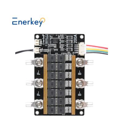 China Enerkey BMS 4S 12V 200A Li-ion 3.2V Batería Protección de módulo de protección de PCB placa con equilibrio en venta