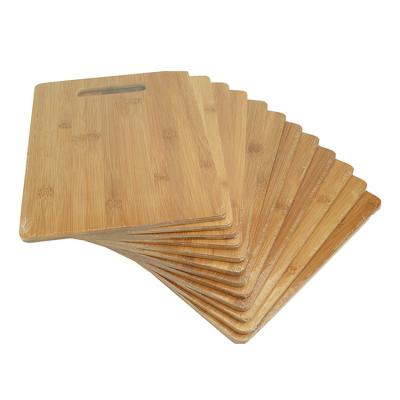 China Customized Cheap Viable Natural Logo Bulk Cutting Board Single Engraving Bamboo for sale