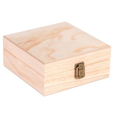 China Europe Home Square Beauty Decorative Essential Oil Storage Bottles Wooden Box for sale