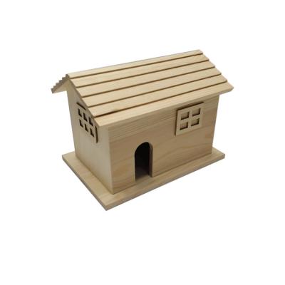 China Viable Outdoor House Shape Cold Proof Bird Cage Wooden Bird Cage for sale