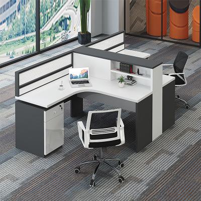 China China Escritorio Office Workstation Laptop Staff Office Furniture Modern Modular Expandable Office Desks With Drawer File Cabinet for sale