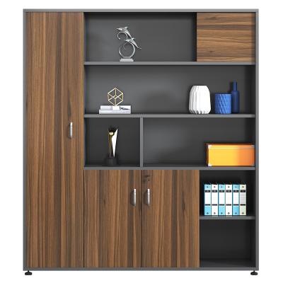 China E1 Panel Modern Design Standard Storage Office Furniture MDF Closet Folder Bookcase Shelf Office Filing Cabinet for sale