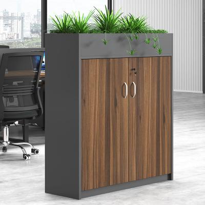 China Office Two Door File Cabinets Wood Office Furniture (Others) MDF Price Adjustable Cheap Low Filing Cabinet for sale