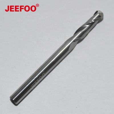 China Ball Nose Cutting 3.175*12 China Guangzhou Machines CNC End Mill Ball Nose Acrylic Engraving Milling Cutter for sale