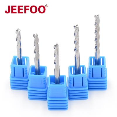 China 3 Flute End Mills Spiral Bits Solid Carbide End Mills Carbide End Mill Router Bits Cutting Engraving Bit Tools For Acrylic, MDF, PVC, for sale