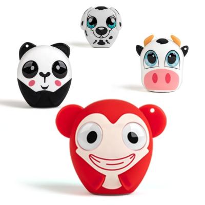 China New Digital AirPlay Subwoofer Sound Cute Cartoon 3W Red Monkey Shaped Animal Speaker For Computer Phone for sale