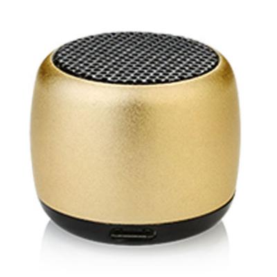 China Custom AirPlay Colorful Metal Coin 2W Portable Handsfree Mini Size Bluetooth Speaker With Subwoofer Sound for sale